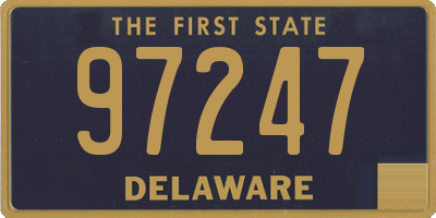 DE license plate 97247