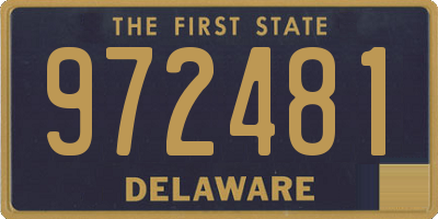 DE license plate 972481