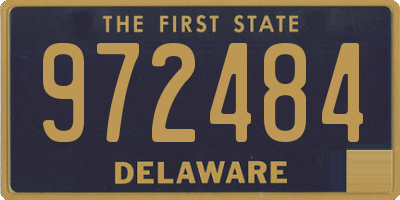 DE license plate 972484