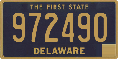 DE license plate 972490