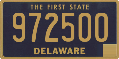 DE license plate 972500