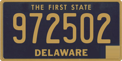DE license plate 972502