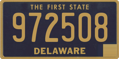 DE license plate 972508