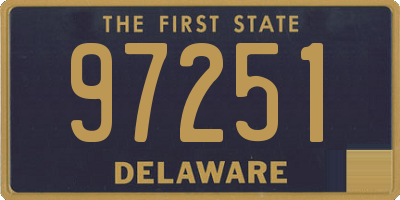 DE license plate 97251