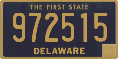 DE license plate 972515