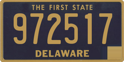 DE license plate 972517