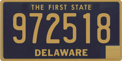 DE license plate 972518