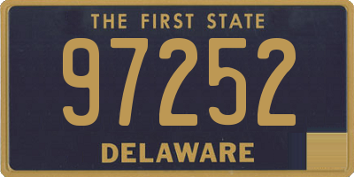 DE license plate 97252