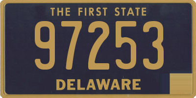DE license plate 97253