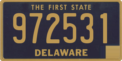 DE license plate 972531