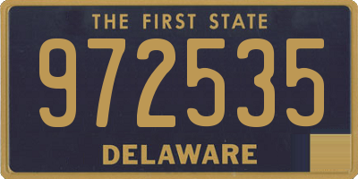 DE license plate 972535