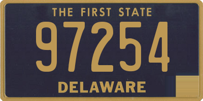 DE license plate 97254