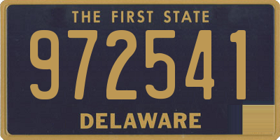 DE license plate 972541