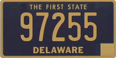 DE license plate 97255