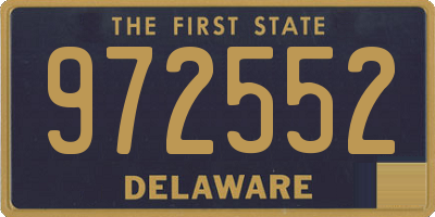 DE license plate 972552