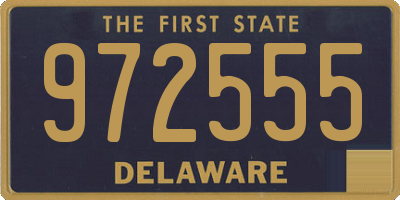 DE license plate 972555