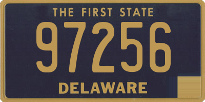 DE license plate 97256