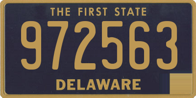 DE license plate 972563