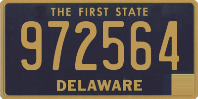 DE license plate 972564