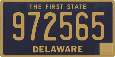 DE license plate 972565