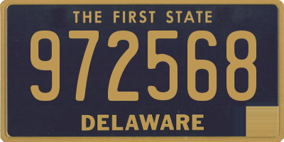 DE license plate 972568