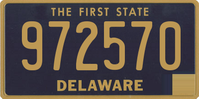 DE license plate 972570