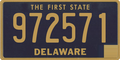 DE license plate 972571