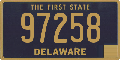 DE license plate 97258