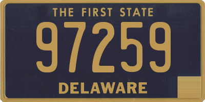 DE license plate 97259