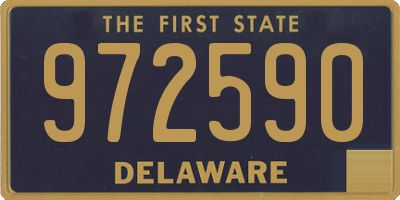 DE license plate 972590
