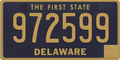 DE license plate 972599