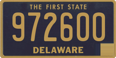 DE license plate 972600