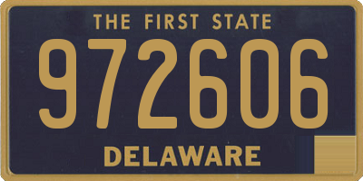 DE license plate 972606