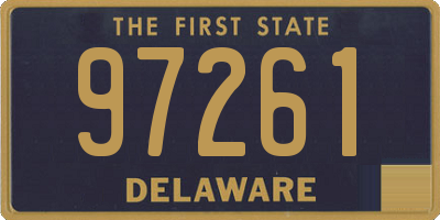 DE license plate 97261