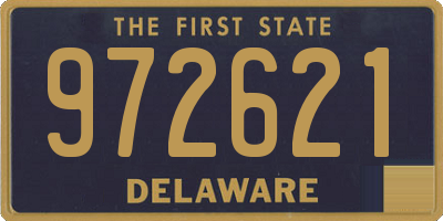 DE license plate 972621