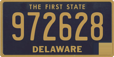 DE license plate 972628
