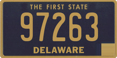 DE license plate 97263
