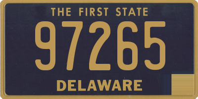 DE license plate 97265