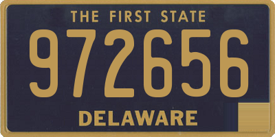 DE license plate 972656