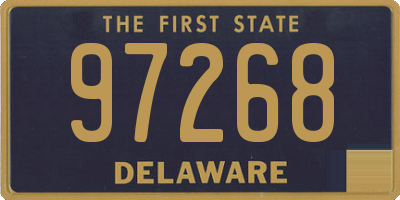 DE license plate 97268