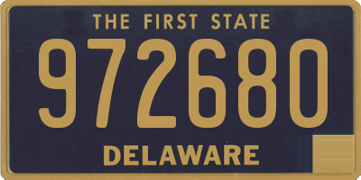 DE license plate 972680