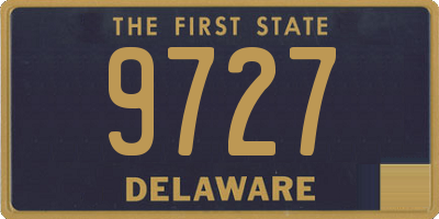 DE license plate 9727