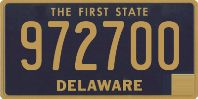 DE license plate 972700