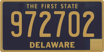 DE license plate 972702