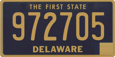 DE license plate 972705