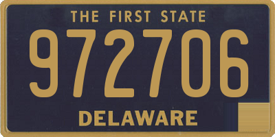 DE license plate 972706