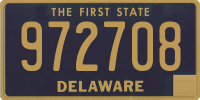 DE license plate 972708