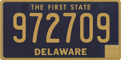 DE license plate 972709