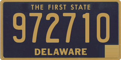 DE license plate 972710