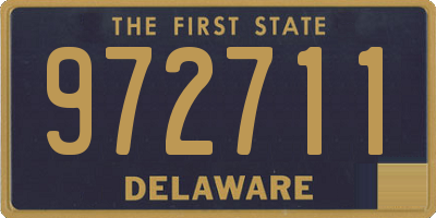 DE license plate 972711